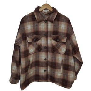 Workshop Republic Clothing Button Down Shacket Size Large